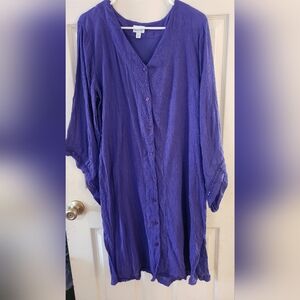 Purple Women's Beachy Cover-up Top